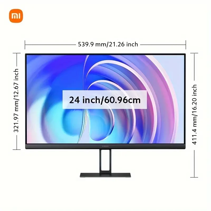 Xiaomi Monitor 24-inch 7.5mm Ultra-slim 100Hz High refresh rate 1080p fhd resolution IPS Ultra-Thin design Professional Calibration Wall mounting Smooth and Stable Image Computer Screen Monitor Deskto